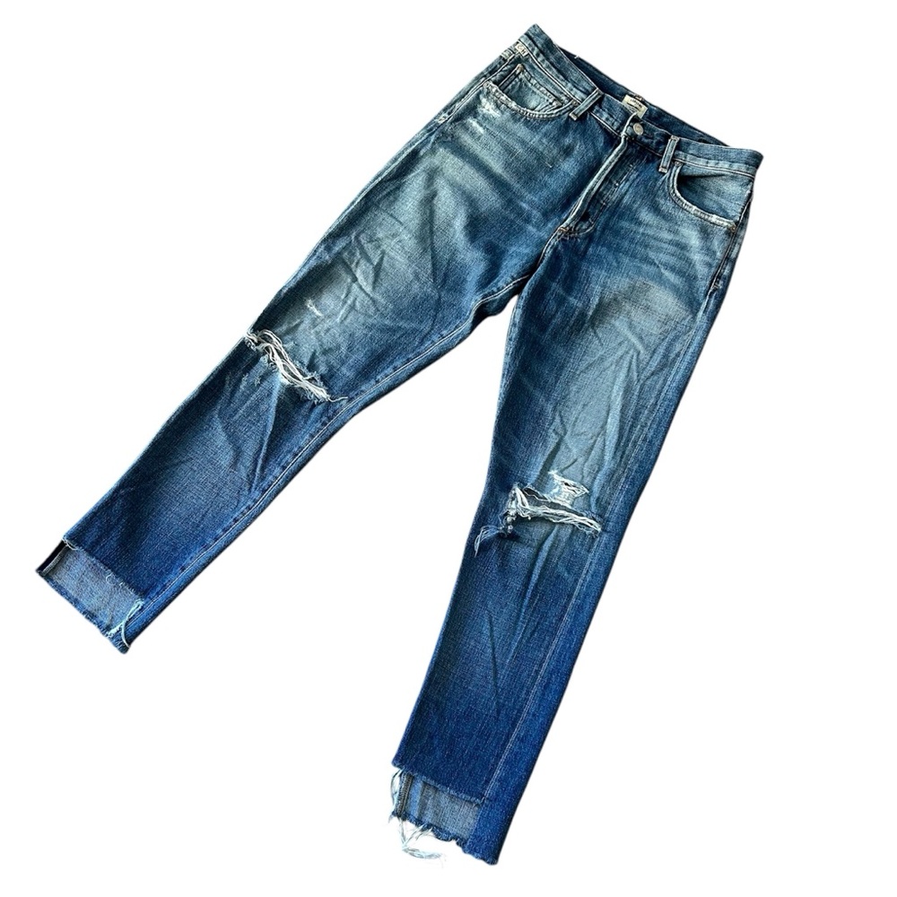 Citizens of Humanity Liya Hi Low Hem Classic Fit Distressed Jeans 26